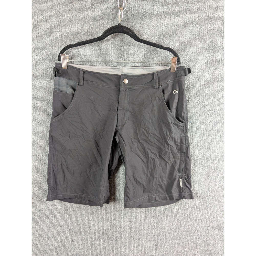 Club Ride Mens Mountain Bike Cycling Shorts Charcoal Gray Size Large Stretch MTB